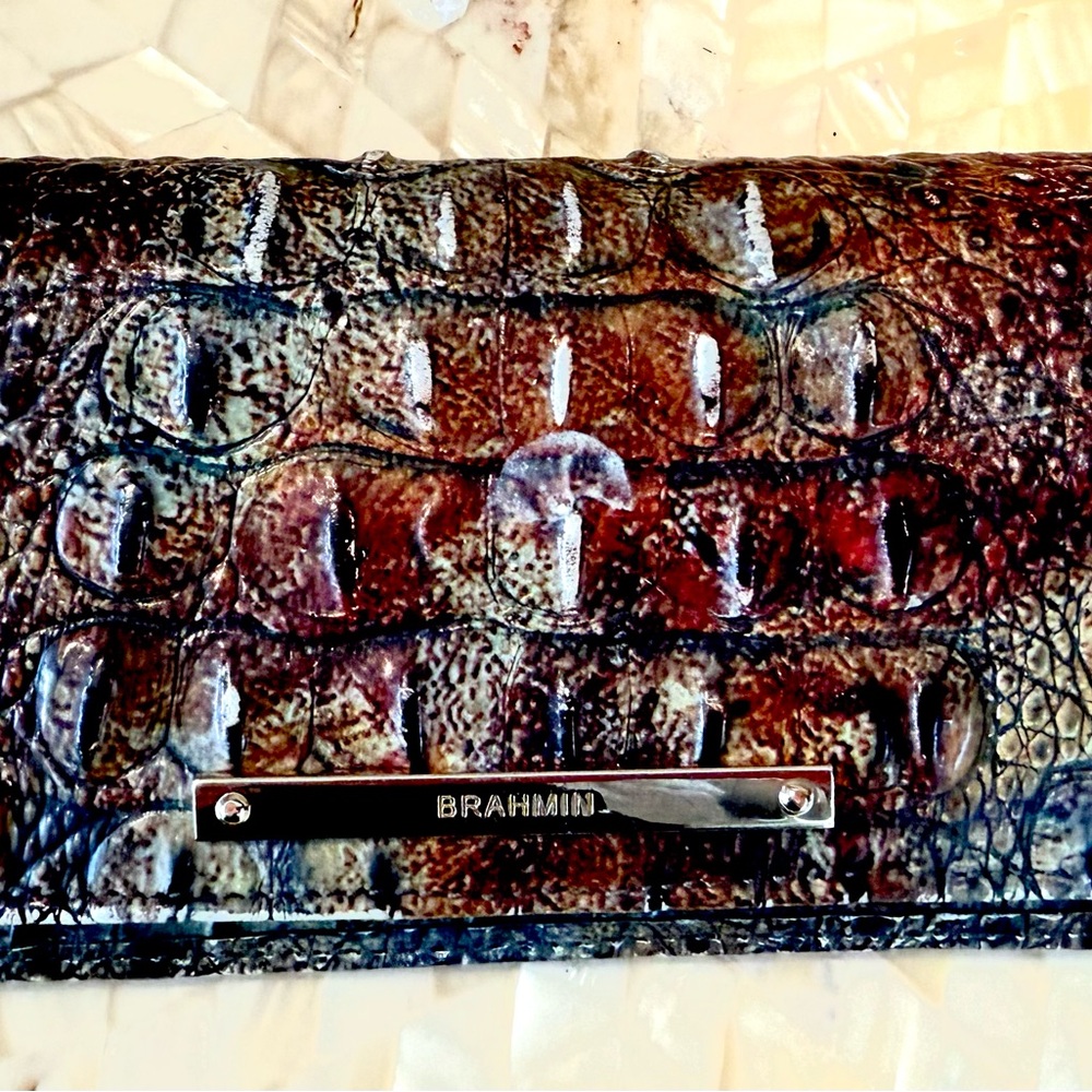 Brahmin Crocodile Embossed Wallet
